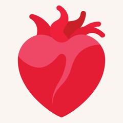 red heat, Adobe Illustrator Artwork,in white background