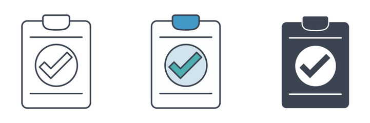 Check Mark icon symbol vector illustration isolated on white background