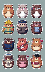 2d vector illustration for cartoon character design for kids and comic book stickers printing and cartoon movie 

