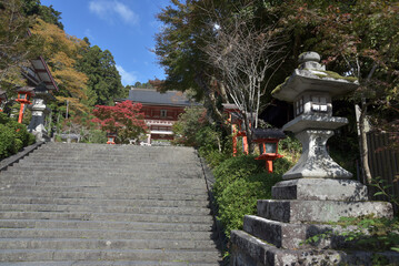 鞍馬寺　参道入口と仁王門　京都市左京区