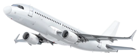 PNG White passenger plane transportation aircraft airliner.