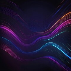 Gradient attractive neon line technology background abstract