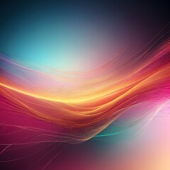 Gradient attractive neon line technology background abstract