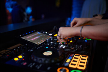 Audio Mixing Console in a Recording Studio with advanced sound production capabilities