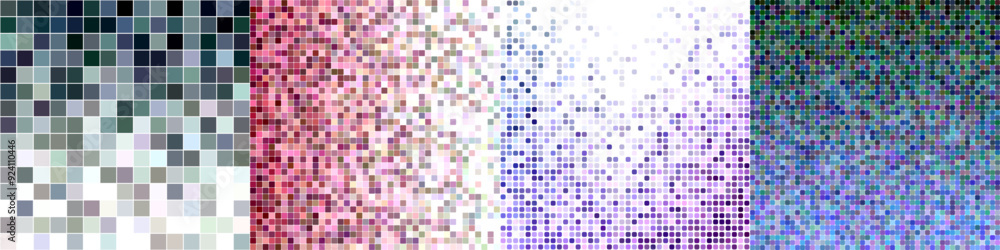 Poster abstract square mosaic pattern background collection