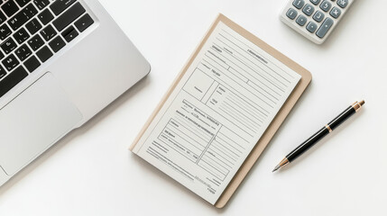 Obraz premium This mockup image is ideal for use in business presentations, financial services marketing, or educational materials related to cheque payments and financial management. 