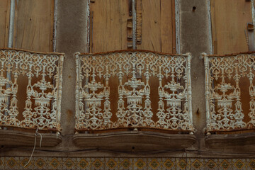 Balcony of a cathedral in Portugal 