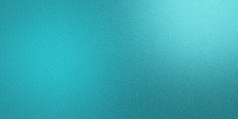 Teal and aqua color background with grainy gradient effect