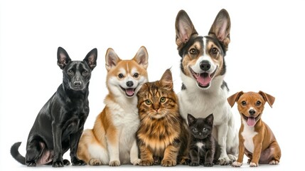 Fototapeta premium Cute Pets Together