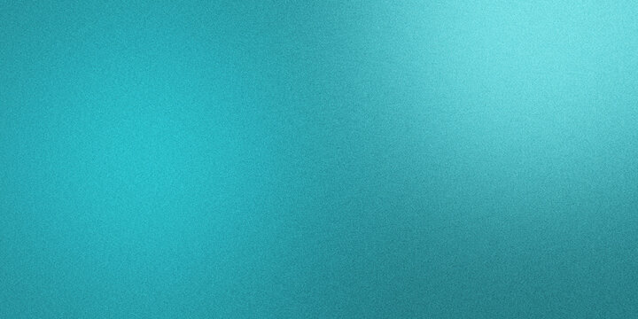Teal and aqua color background with grainy gradient effect