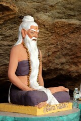 Buddha image in the temple in Thailand