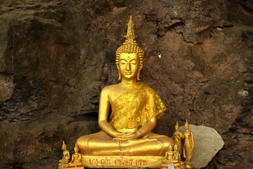 Buddha image in the temple in Thailand
