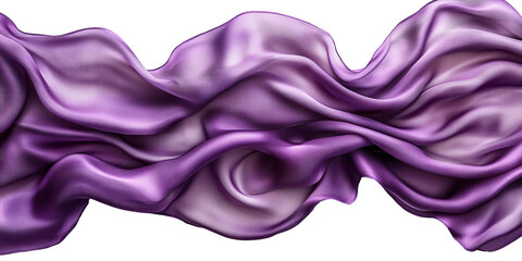 Obraz premium Close-up of flowing violet silk fabric with elegant folds, creating a luxurious and soft texture, ideal for backgrounds, fashion design, or branding that emphasizes sophistication and elegance