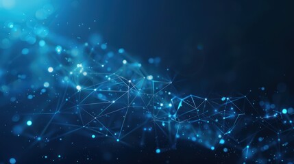 Abstract Blue Network Background