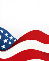 Patriotic fourth of july background with copy space