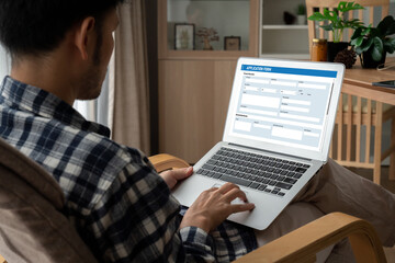 Online application form for modish registration on the internet website