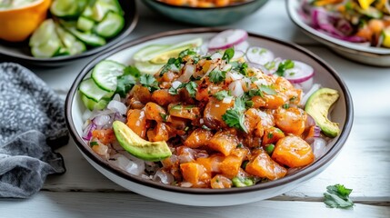 Tuna Poke - Traditional Hawaiian food