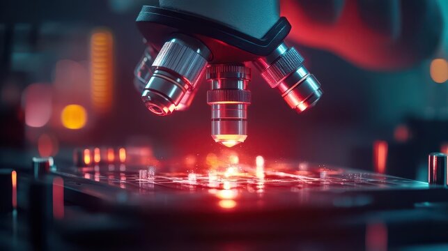 Biotech research, vibrant discoveries, scientific innovation, future medicine