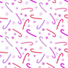 Christmas candy seamless sugar pattern for wrapping paper and fabrics and linens