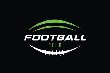 American Football badge logo vector - Rugby logo