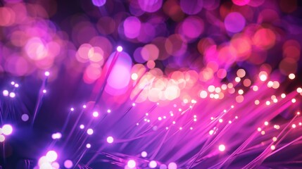 Fiber Optic Lights in Pink and Purple