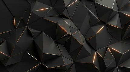 Abstract Geometric Pattern with Gold Accents
