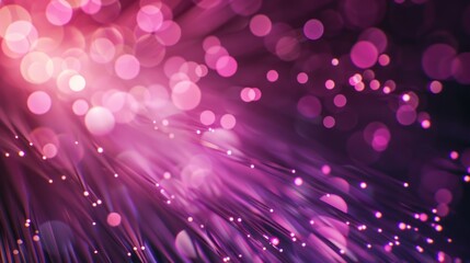 Abstract Pink Fiber Optic Light