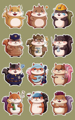 2d vector illustration for cartoon character design for kids and comic book stickers printing and cartoon movie 
