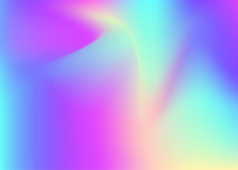 Holographic Gradient. Blur Shapes. Pink Metal Texture. Fantasy Fluid. Iridescent Background. Pastel Card. Soft Holography Template. Pearlescent Background. Blue Holographic Gradient