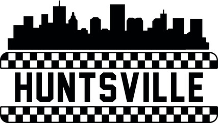 Fototapeta premium Huntsville Alabama Skyline Vector