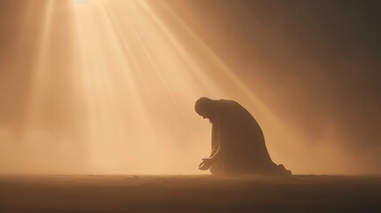 Jesus Christ praying