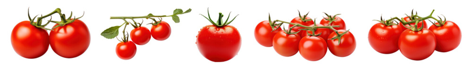 tomato vegetable png cut out element set