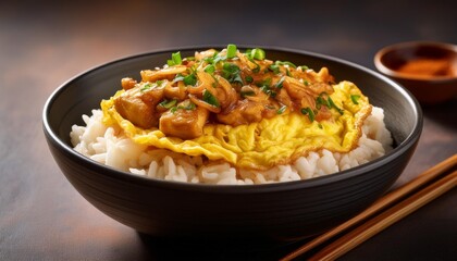 Japanese dish Oyakodon