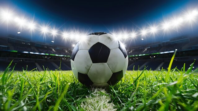 soccer ball on the field