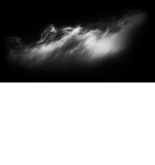 Naklejka premium PNG Abstract ethereal smoke cloud art