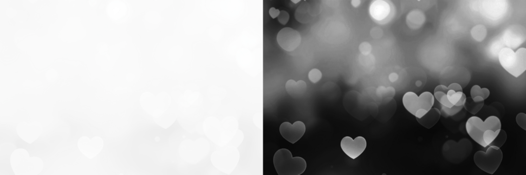 PNG Romantic heart bokeh background
