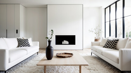 An Inviting Living Space Featuring Natural Light and Warm Textures