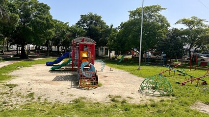 playground in the park, Cancun, Mexico