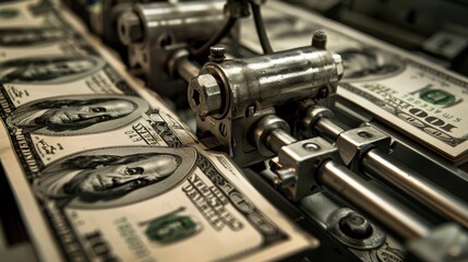 dollar money printing machine