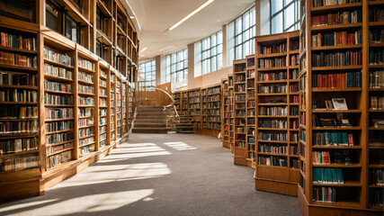 Obraz premium Large Public Library 