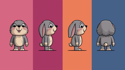 2d vector illustration for cartoon character design for kids and comic book stickers printing and cartoon movie 
