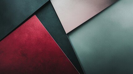 Background image of colorful paper sheets forming an abstract geometric composition, creating diagonal lines and a modern design