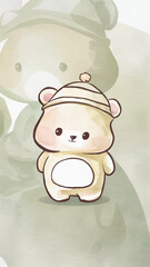 2d vector illustration for cartoon character design for kids and comic book stickers printing and cartoon movie 
