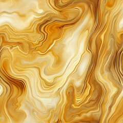 Fototapeta premium Swirling, marble-like pattern in warm golden hues, creating a luxurious, seamless design that evokes the look of polished stone.