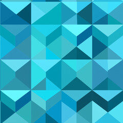 Obraz premium A vibrant blue geometric pattern featuring 3D cubes with a smooth gradient. The design is modern and seamless, perfect for dynamic, contemporary backgrounds.