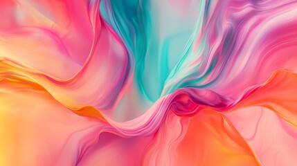 Obraz premium Colorful abstract fluid painting forming a beautiful background with swirls and twirls. Perfect for websites and marketing materials