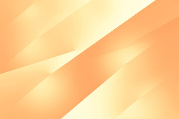 Orange peach fuzz gold golden yellow beige white abstract modern background. Geometric. Line stripe diagonal angle facet crystal 3D. Color gradient. Light metallic. Template. Design.