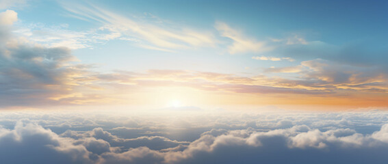 Obraz premium sunset sky with clouds background