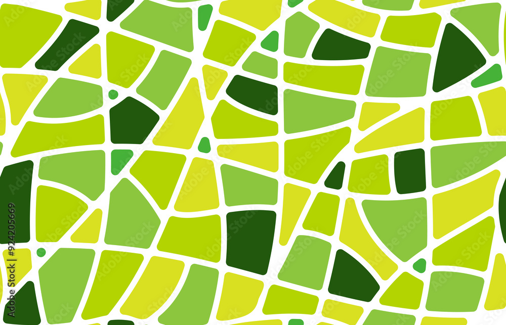 Poster bright citrus color mosaic floor tile for seamless pattern, vector background. abstract geometric mo