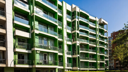 Green Apartment Building 